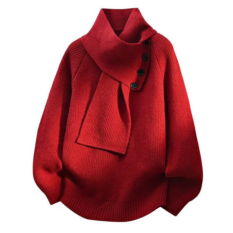 Imogen™ | Cozy Scarf-Neck Sweater