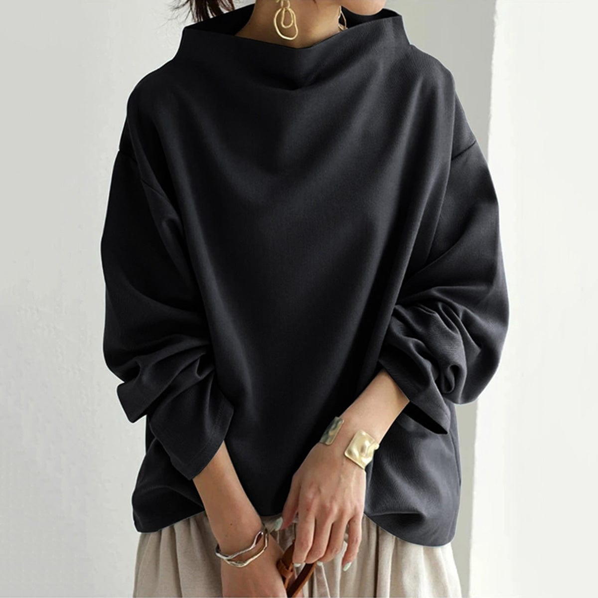 Margot™ | High-Neck Soft Knit Top