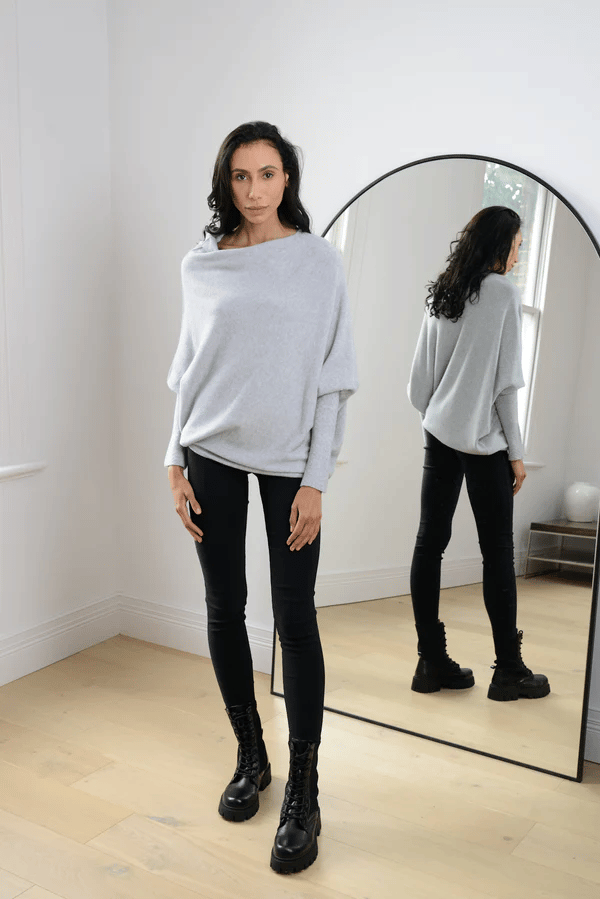 Celestina | Women's Off Shoulder Long Sleeve Sweater